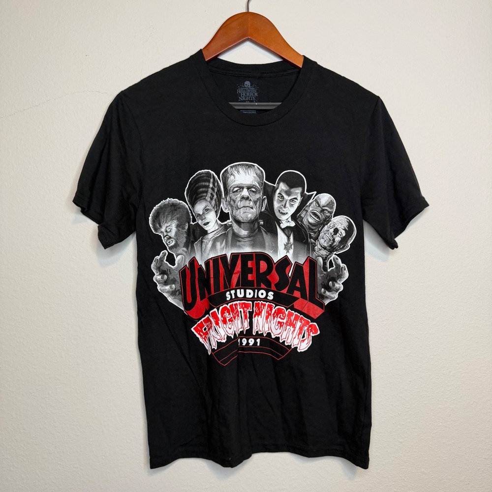 Universal Studios Fright Nights Horror Graphic T Shirt Extra Small XS Halloween